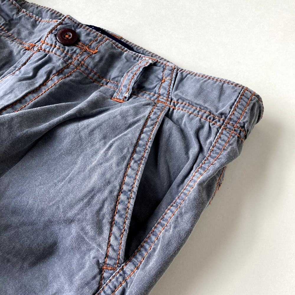 Mini Boden Lightweight Solid Cargo Shorts - Gray - 10Y - Picture 2 of 7